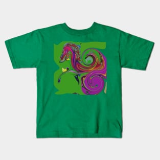 A purple pony on the dream, Kids T-Shirt